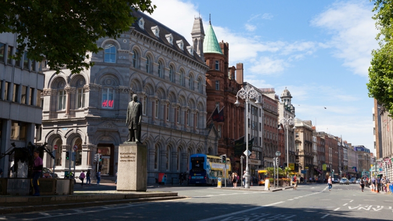 Centro da cidade de Dublin