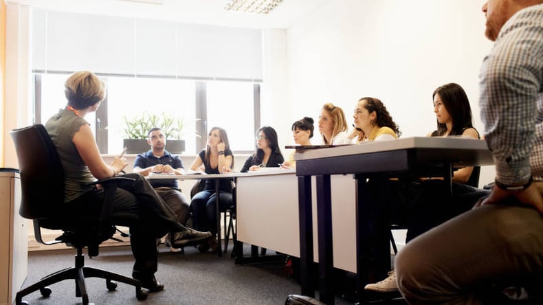 Studenter i klasserom