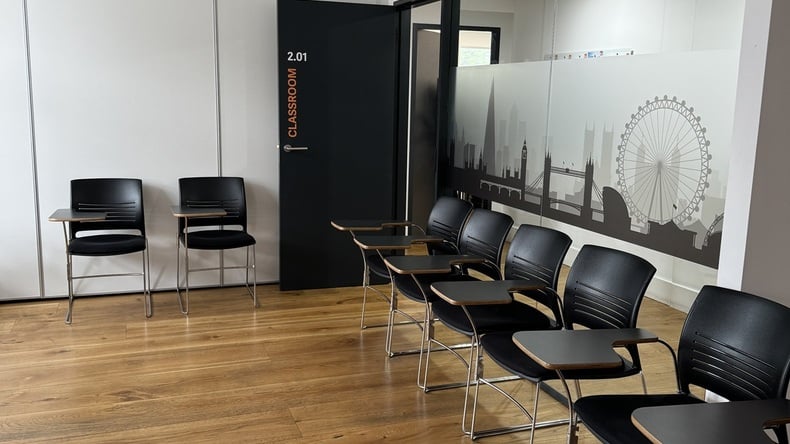 Klasserom på EC English