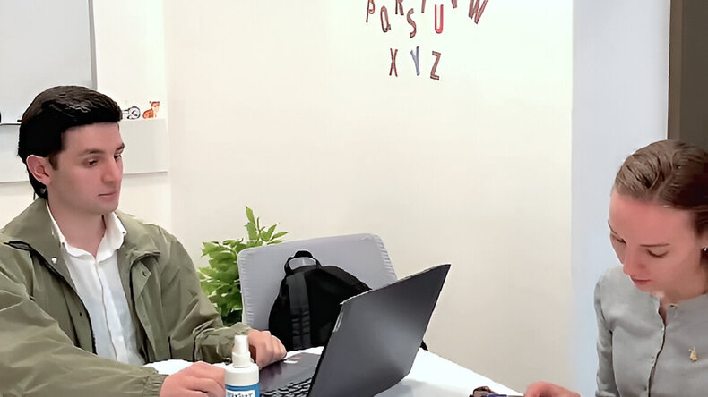 Lesson at EDUCA Russian language school