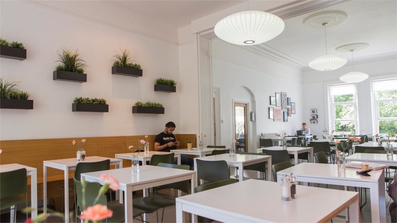 Pausa no refeitório da EF