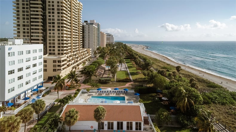 Vue à vol d'oiseau de EF Miami