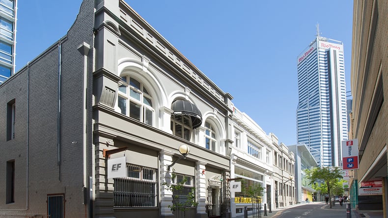 Área externa da escola EF Perth