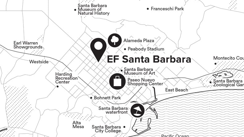 Localização da escola EF Santa Barbara