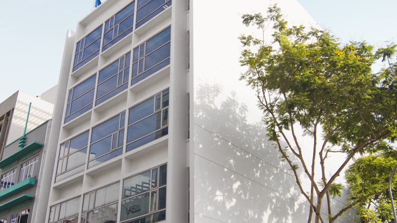 Exterior de la escuela