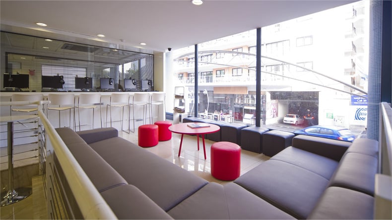 Lounge area in EF St. Julians