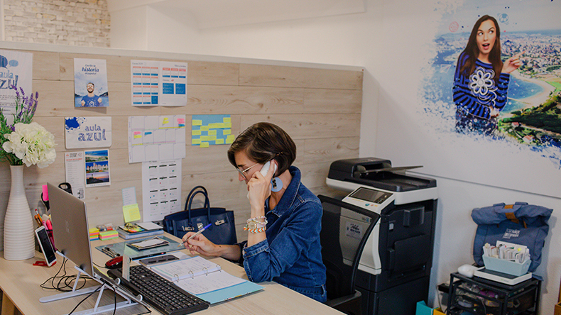 아울라 아줄 산탄데르 리셉션 