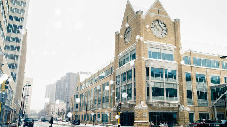 Minneapolis in de winter