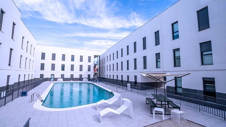 Piscina da acomodação