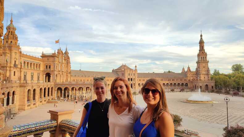 Wycieczka szkolna na Plaza de España