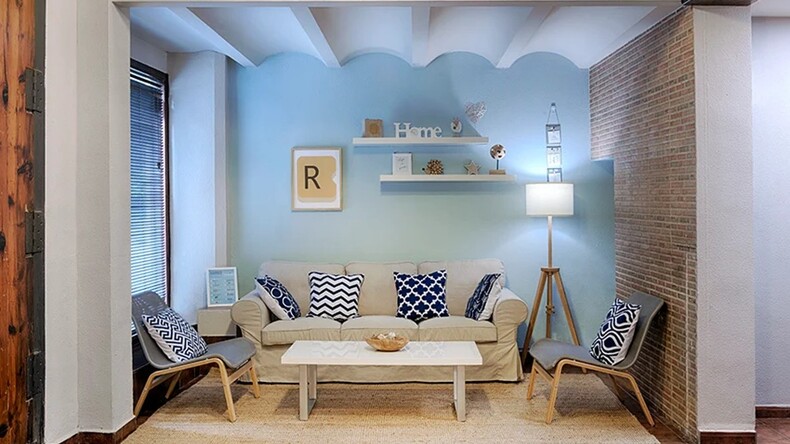 غرفة المعيشة (سكن الطلاب Resiolé Mercado)