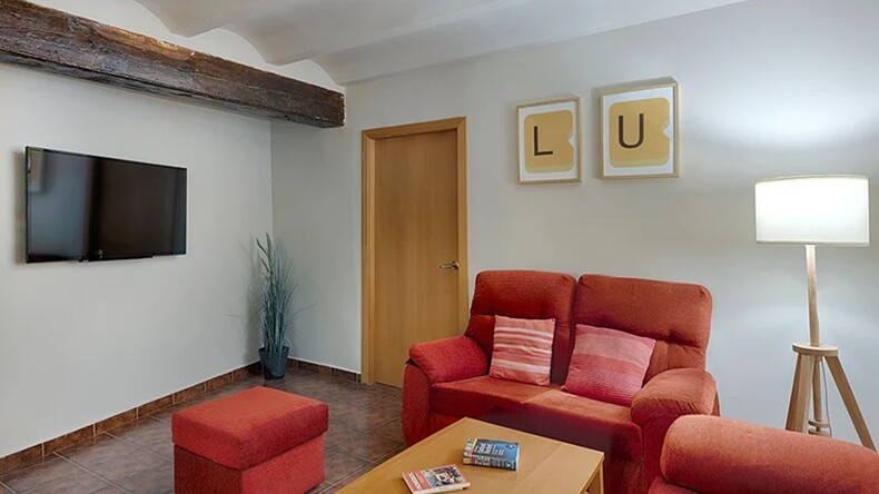 غرفة المعيشة (سكن الطلاب Resiolé Mercado)