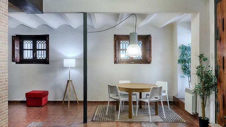 غرفة المعيشة (سكن الطلاب Resiolé Mercado)