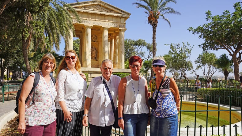 ESE 50+ studenten in Valletta
