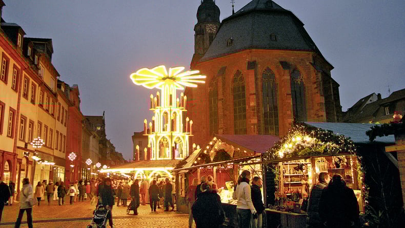 Heidelberg at night 