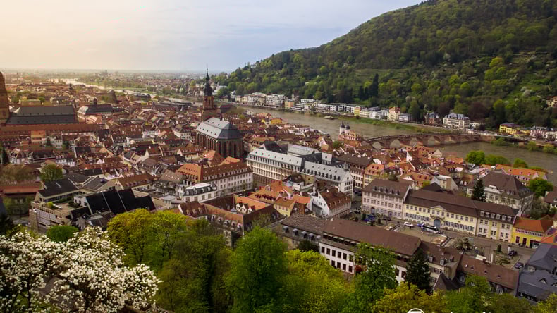 Daytime view of Heidelberg