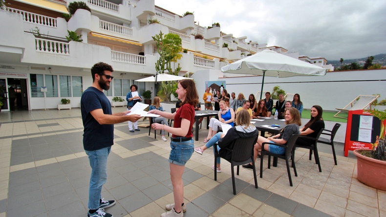 Diploma's op de laatste dag