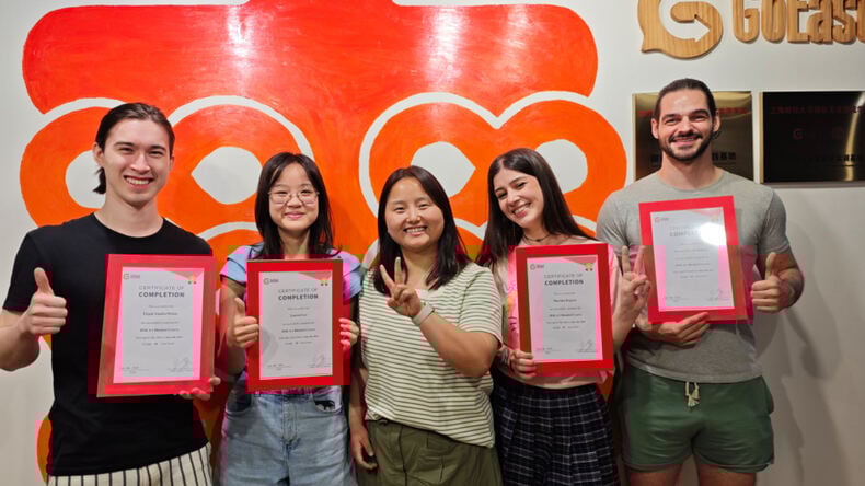 Indgang til GoEast Mandarin-skolen