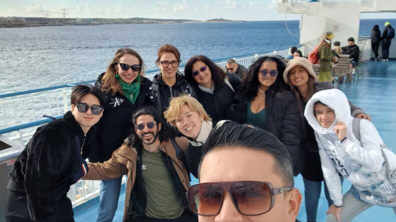 studerende under Gozo- og Comino-turen, der afholdes hver lørdag med GSE