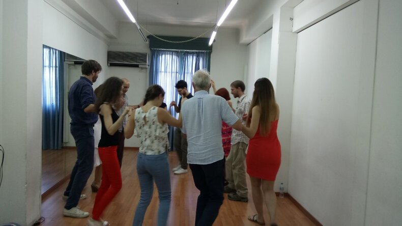 Students in the corridor