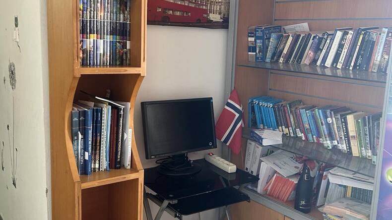 Computer corner and books