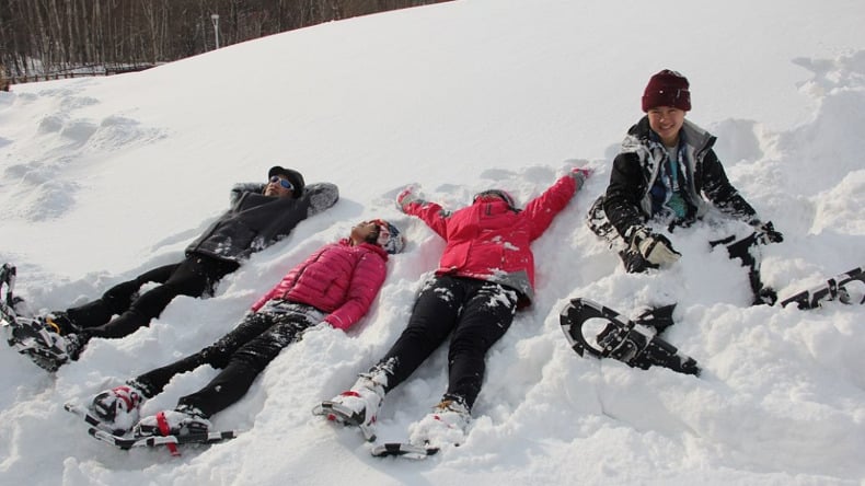 اللعب في الثلج