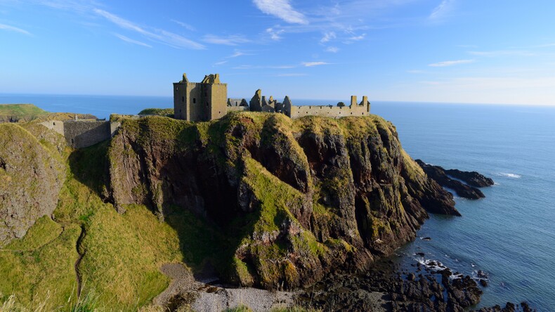 Aberdeen'deki Dunnottar Kalesi