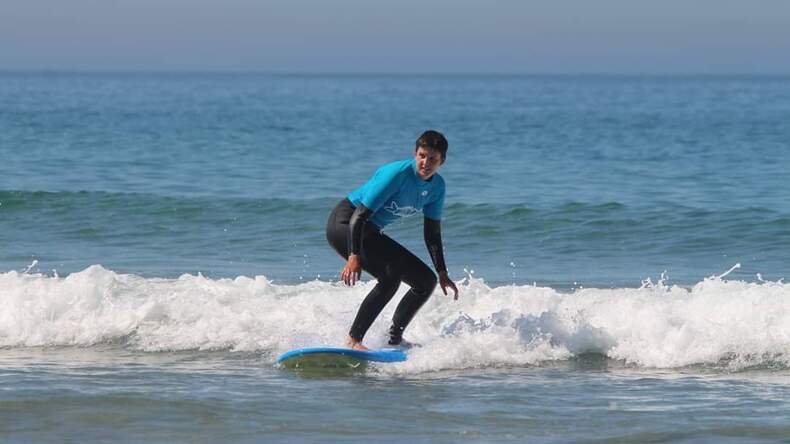 Portugués y surf