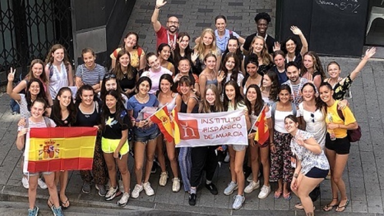Alumnos del Instituto Hispánico de Murcia