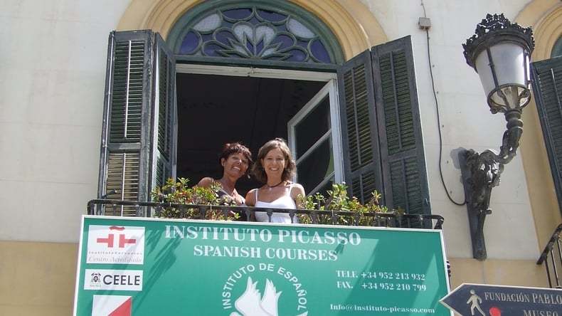 Balcón de la escuela