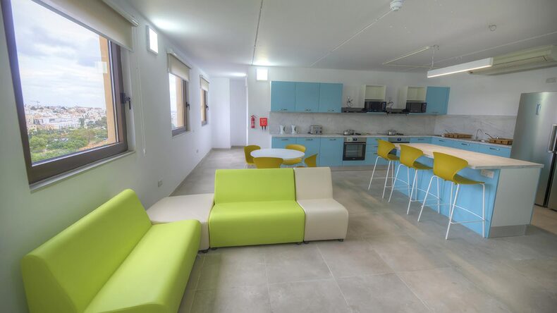 Sala de estar da acomodação