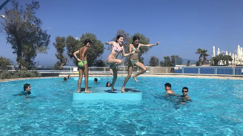 Diversão na piscina