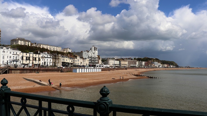 Vue sur la côte de Hastings