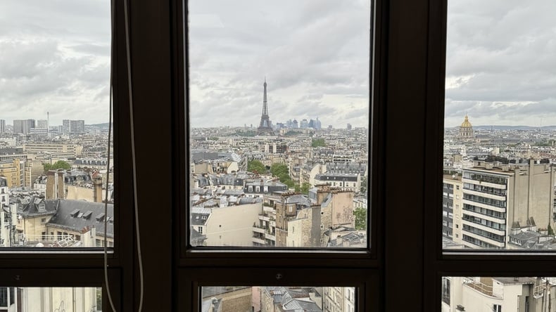 View out of window at IS-DBA