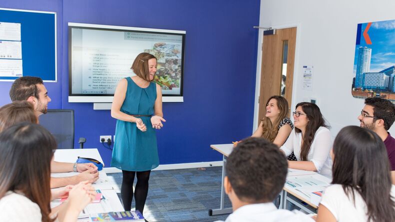 Aula na Kaplan International English em Liverpool