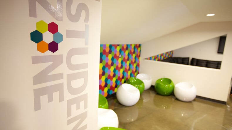 Lounge para estudantes da Kings