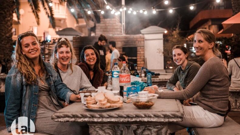 Cena al aire libre