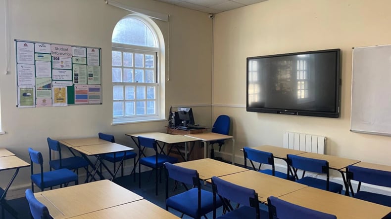 Klaslokaal bij LanguageVision