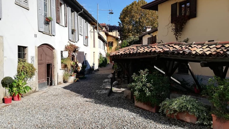 Angolo pittoresco Navigli, vicolo lavandai