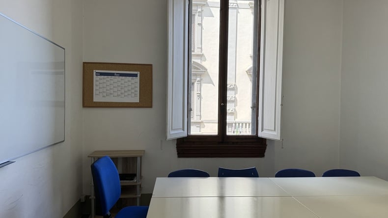 Klaslokaal bij Linguaviva Florence