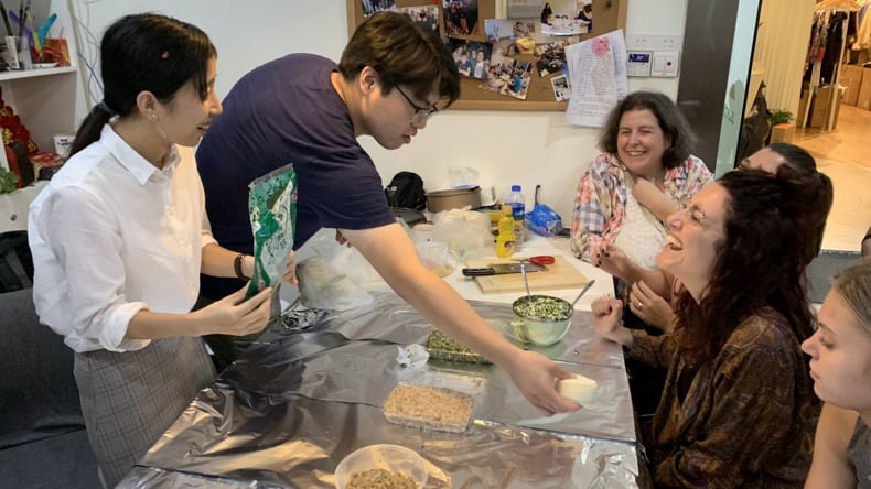Aula de culinária