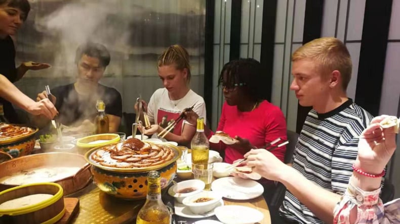 Apreciando a comida