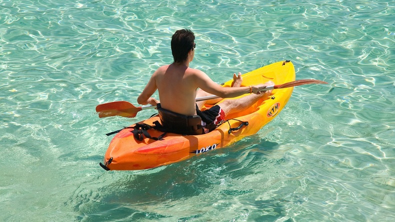 Kajakpaddling på Ibiza