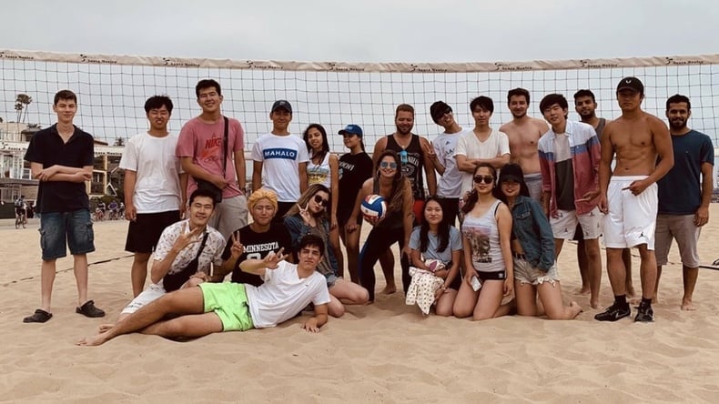Studenti in spiaggia