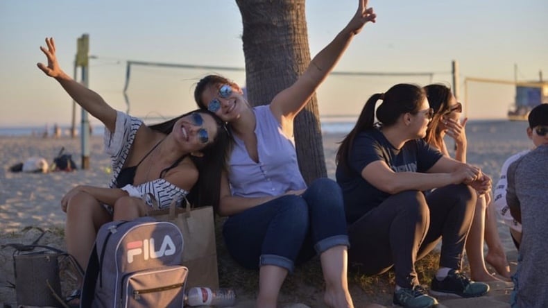 Studenti dopo la scuola (Santa Monica Beach)