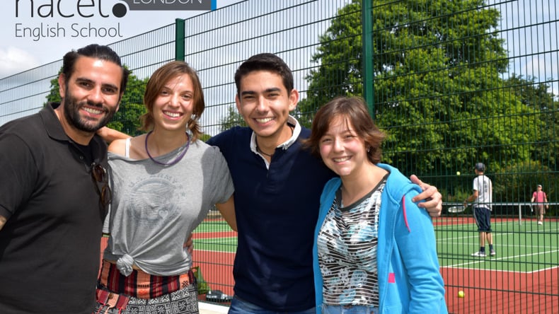 Happy students 