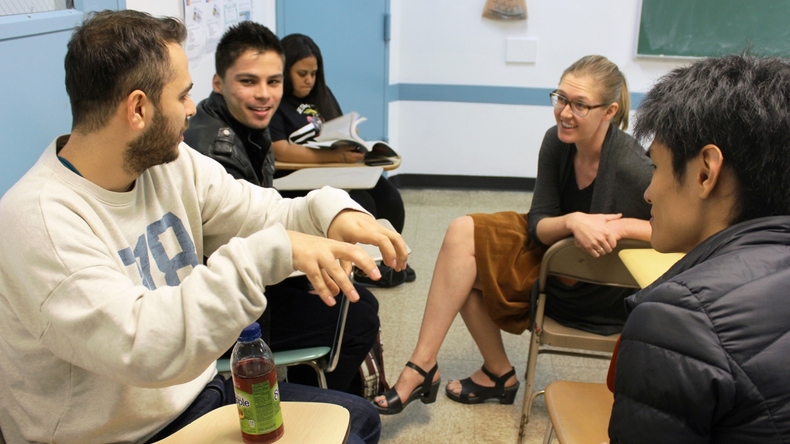 Students in class