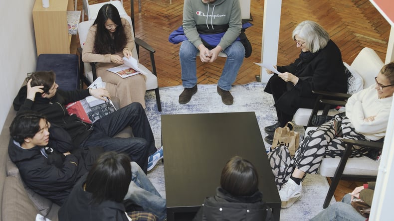 Alunos fora da aula