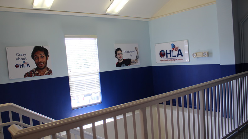 Nyitott Szívek Nyelvi Akadémia belső tér