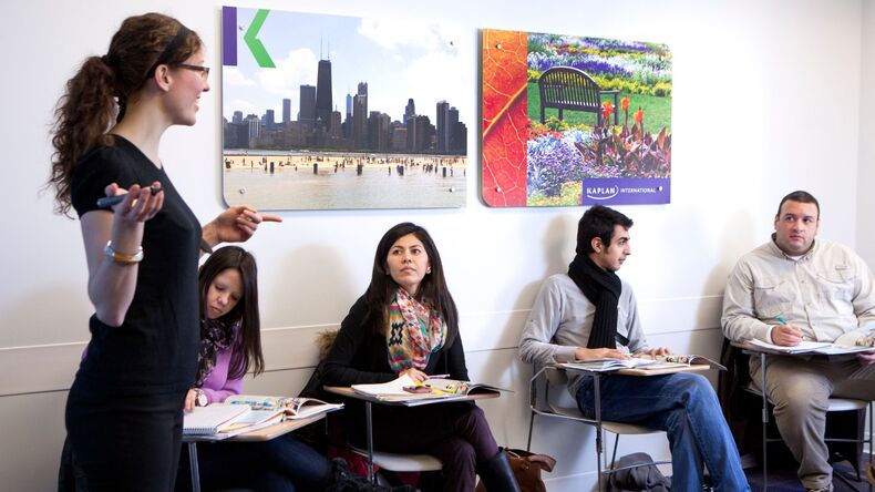 Aula na Kaplan International English Chicago